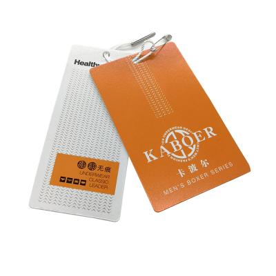 China Sustainable Printing Embossed Paper Price Hang Tag With Cotton String of Yarn for sale