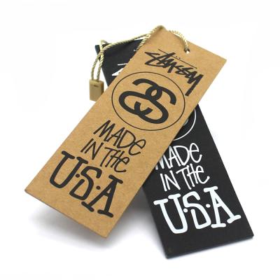 China Custom Recycled Paper Viable Hang Tag For Clothing for sale