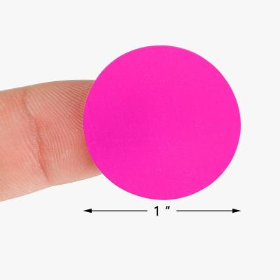 China Waterproof count 500 each, 3000 pcs 1&34; Round Circle Color-Coded Dot Labels on 6 Rolls for sale