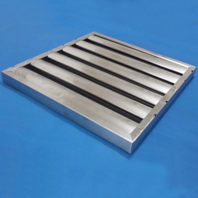 China Range Hood Parts Stainless Steel Restaurant Exhaust Hood Grease Baffle Filter for sale