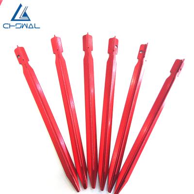 China High Strength In Stock 18cm Aluminum Wholesale Tent Peg Camping Tent Nails Stakes for sale