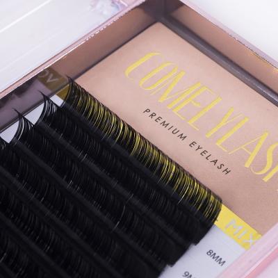 China Individual eyelash L eyelash wholesale COMELYLASH volume private label eyelash thick soft natural silk curl extension for sale