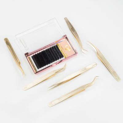 China Comelylash Eyelash Tweezers Set Eyelash Tweezers Bling Tweezers For Eyelashes for sale