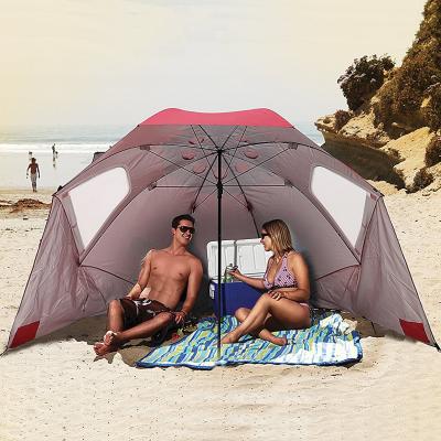 China Modern Hot Selling Polyester Fishing, Fiberglass Beach Umbrellas, Custom Printed Design Beach Umbrella Tent Good Quality Beach Umbrella for sale