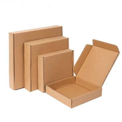 China Wholesale Recyclable Corrugated Kraft Paper Box Small Ad Box 20+13+4cm for sale