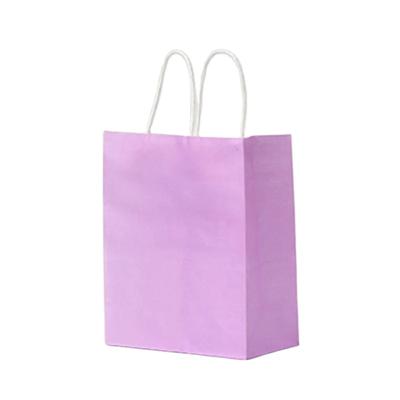 China Recycled Materials Wholesale Custom Logo Color Kraft Paper Bag For Gift for sale