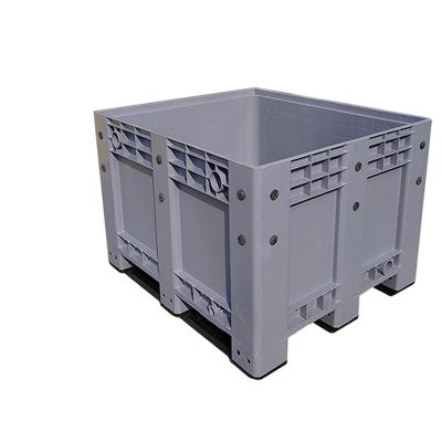 China Solid Plastic Collapsible Plastic Folding Box 1200x1000x810mm Pallet Box Pallet Case for sale