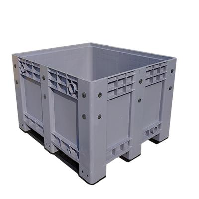 China Cheap solid box hot sale cheap seafood used solid plastic box pallet crates factory price for sale for sale