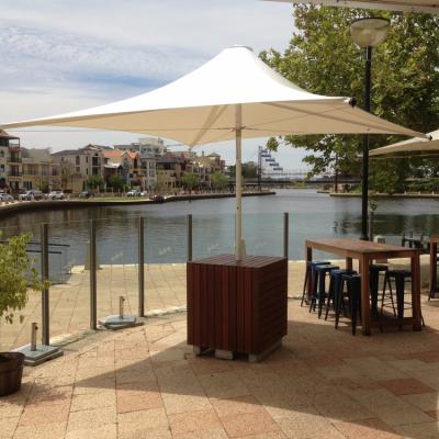 China Waterproof High Quality Beach/Cafe/Walkway Membrane Structure Parasol Umbrella for sale