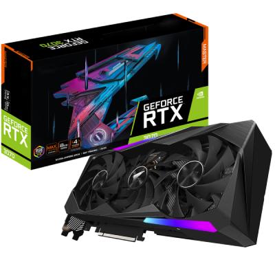 China Workstation aorus geforce RTX 3070 e-game 8g main design intelligent learning computer independent graphics card supports 4K for sale