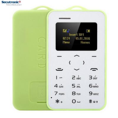 Chine Carte de crédit très petite ultra mince de Setro M5 de téléphone portable classée avec le lecteur MP3 à vendre