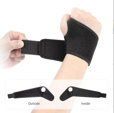 China Universal Adjustable Sports Weightlifting Wrist Strap Thumb Elastic Wrist Support for sale