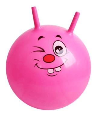 China Inflatable Toy Customized Color Jumping Ball With Handle For Kids for sale