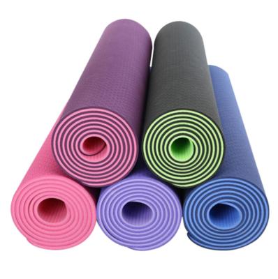 China Wholesale fitness manufacturer lightweight fabric yoga mat printed eco yoga mat for sale