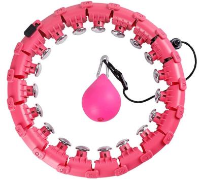 China Detachable Portable Fitness Exerciser Massage Circle Lose Weighted Smart Circles Polynesian Dance Ring Adults for sale