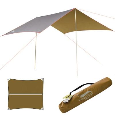 China Lightweight Rod Desert Fox Waterproof Hammock Iron Fly Tarp Camping Tent Sun Shelter Outdoor Rain for Tourism Hiking Beach Pergola for sale