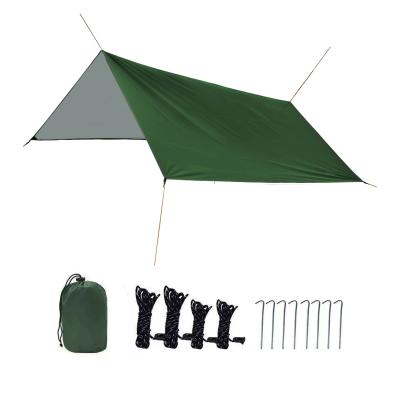 China Desert Fox 3x3m Rain Fly Tarp Tent Hammock Tarp Camping Picnic Waterproof Mat With Carry Bag Shelter Outdoor Awning Beach for sale