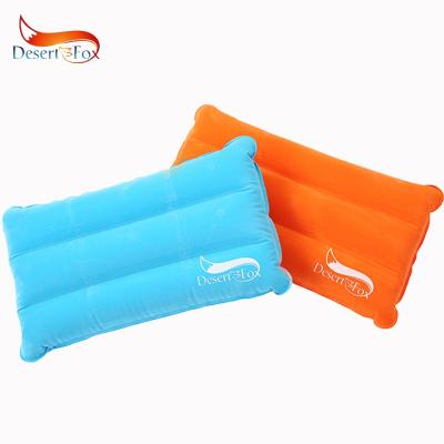 China Portable Folding Type Desert Fox Camping Inflatable Air Pillow Double Side Assembling Outdoor Travel Rests Foldable Small Space for sale