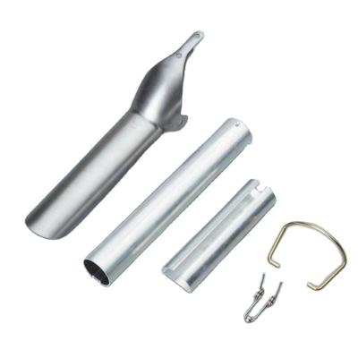 China Hair Salon Stations Equipment New Arrival Silver Curling Iron Clip Hardware Heat Resistant Parts For Straightening for sale