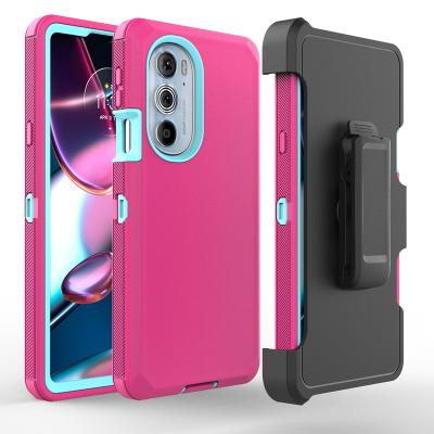 China Heavy Duty Case Phone Case Kickstand Cell Phone Shockproof Shockproof Defender Covers For Moto Edge Plus PRO 2022 Edge X30/Edge X30 for sale