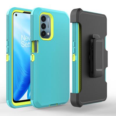 China Shockproof 3 in 1 Full Protection 360 Phone Hard Cover Shockproof Heavy Duty Armored Mobile Phone Case For OnePlus Nord N200 5G for sale