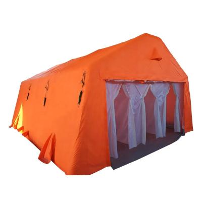 China Tube Type Tent Stake Herrwell Rapid Deployment Structure Portable Inflatable Decontamination Tent With Safety Shower for sale