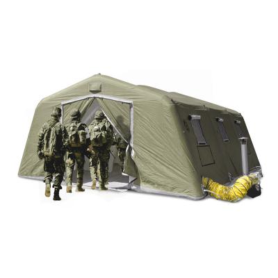 China Tube Type Tent Stake Quick Waterproof Inflatable Military Army Canvas Shelter Air Resistance Fire Structure Herrwell Outdoor Deployment Camping Tent for sale