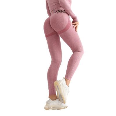 China OEM Custom Breathable Booty Pants Create Organic Gym Seamless Pink Gray Squat Proof Leggings Logo Recycled Fabric Nylon 2022 Gear for sale