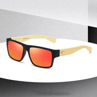 China DOISYER 2022 Fashion Classic Sunglasses Men Retro Drive Bamboo Sunglasses Rectangle Frame High Definition Polarized Plastic Sunglasses for sale