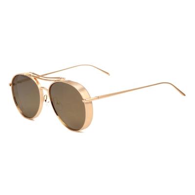 China DOISYER 2021 Latest New Fashion Sunglasses Men's Gold Designer Polarized Vapor Punk Sunglasses for sale