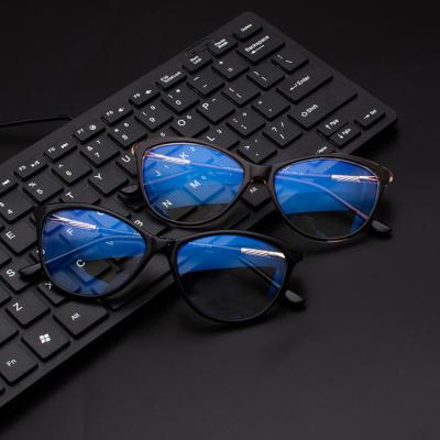 China DOISYER 2021 new arrival tr90 frame cat eye plastic optical frames blue blue light blocking glasses blocking glasses for women for sale