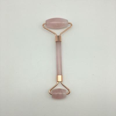 China Hot Selling Anti Aging Rose Quartz Jade Roller From Amazon Private Label Face Massager For Face for sale