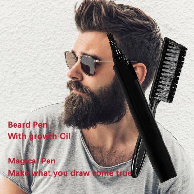 China Magic Beard Growth Pen Facial Beard Space Filer Beard Growth Oil Hair Pen Acne Treatment Men and Beard Oil for sale