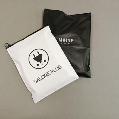 China White Color PVC T-shirt Tote Bag Zipper Zipper Bag Moistureproof Zipper Slider Bag White Gel Custom for sale