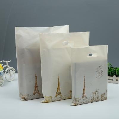 China Recyclable Custom Design Shopping Packaging Die Cut Bag Customized Plastic Shopping Bags With Logo Print for sale