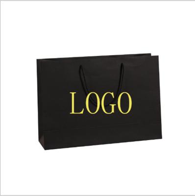 China Handmade Custom Shopping Paper Bag Printed Brown Kraft Shopping Paper Bag With Handles for sale