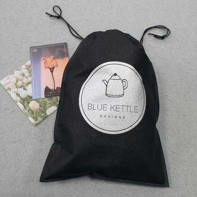 China Custom Logo Printed Moisture Proof Suction String Bag Non Woven Cotton Drawstring Gift Product Shoes Bags PP Non Woven Garment for sale