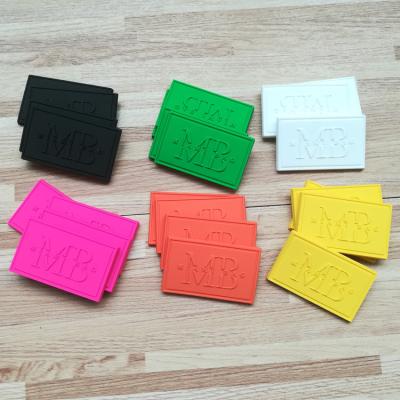 China Customizable Style Viable Fashion Custom Garment Custom Keys ID PVC Label Logo Rubber Patch for sale