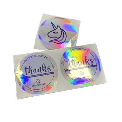 China Custom Waterproof PVC Stickers With Own Luxury Hologram Sticker Roll Design Holographic Sticker Label Wholesale for sale