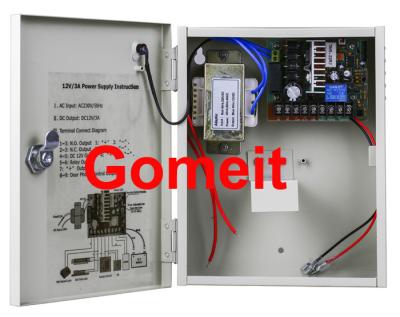 China Stromversorgung 12VDC 3A der Zugriffskontrolle36w kann Batterie-Unterstützung über gegenwärtigem Schutz stützen zu verkaufen