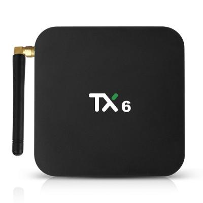 China Newest 6K Resolution H6 TV Box Quad Core Android 9.0 Tanix TX6 4GB 32GB Internet Allwinner H6 Android TV Box for sale