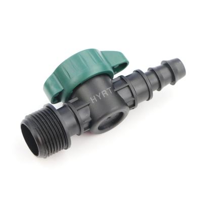 China Agriculture Irrigaiton Plastic Drip Irrigation Mini barbed 16mm Threaded 1/2