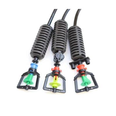 China Long service life Garden 360 Degrees Rotating Hanging Micro Sprinkler Set Irrigation With 4mm Barbed Connector for sale