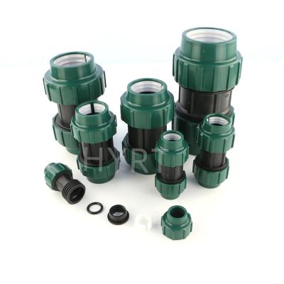 China Anti-stress Agriculture irrigation compression fittings 75mm of PE pipes water supply and irrigation for sale