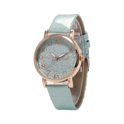 China Automatic Date Leather Strap Watchs In Couples Belt Star Dial Digital Display Fashion Quartz Running Casual Watch for sale