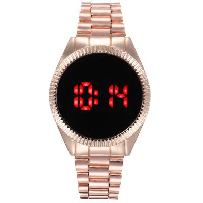 China Alarm in mainstream products, steel strap digital watches, metal strap digital display unisex watches for sale