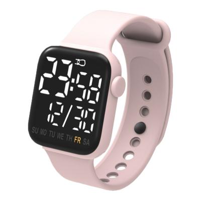 China Alarm in Current Week Digital Display Strap Electronic Silicone Digital Watch for sale