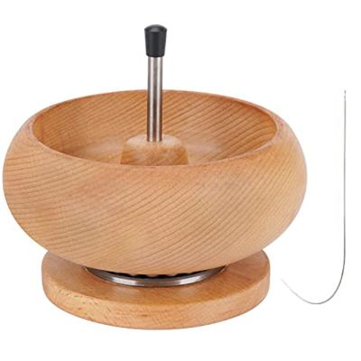 China Eco-Friendly DIY Jewelry Making Tools Beading Spinner Bowl Gem Workshop Wooden Bead Spinner Holder for sale