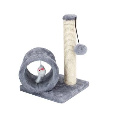 China Single Viable Style Wooden Cat Furniture Tower Pet Cat Tree Scratcher for sale