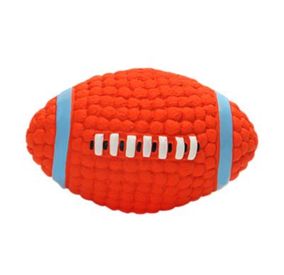 China China Factory Price Dog Toy Latex Rugby Viable Bite Tennis Dog Healthy Ball Pet Toy for sale